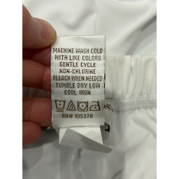 Drapers & Damons Petites White Pull-On Capri Pants PL Polyester Spandex Blend - Picture 7 of 8